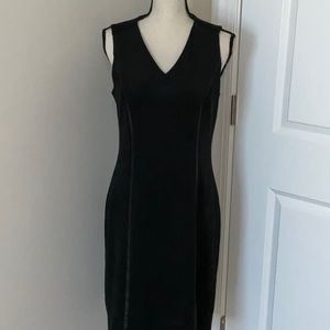 J. McLaughlin Black Suede Sleeveless dress